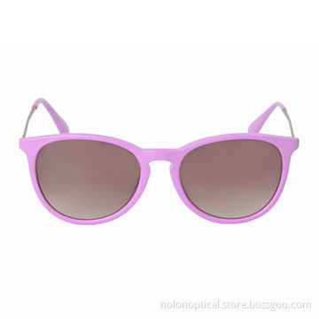 Lovely Pink Acetate with Gold Temple Sunglasses for Women